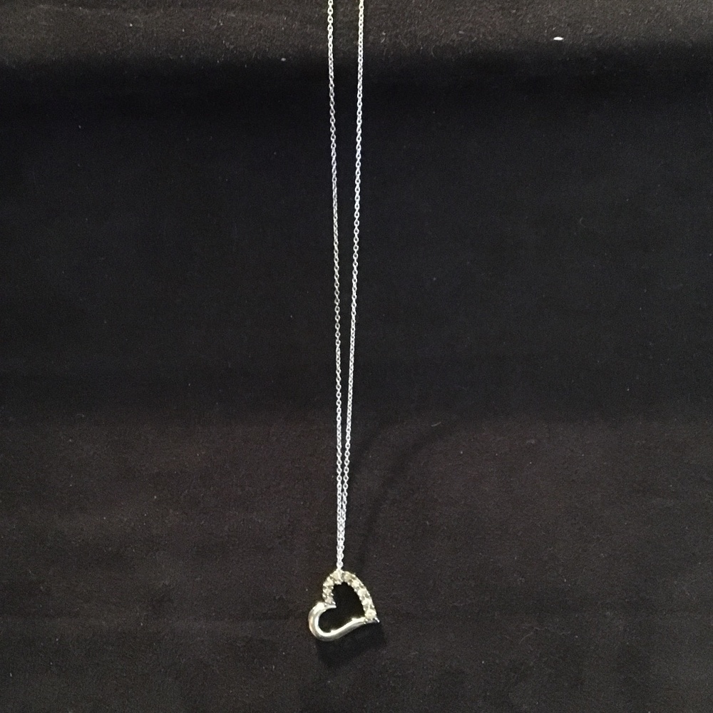 Sterling silver heart necklace